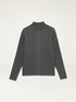 Cable pattern and gem stone sweater image number 3