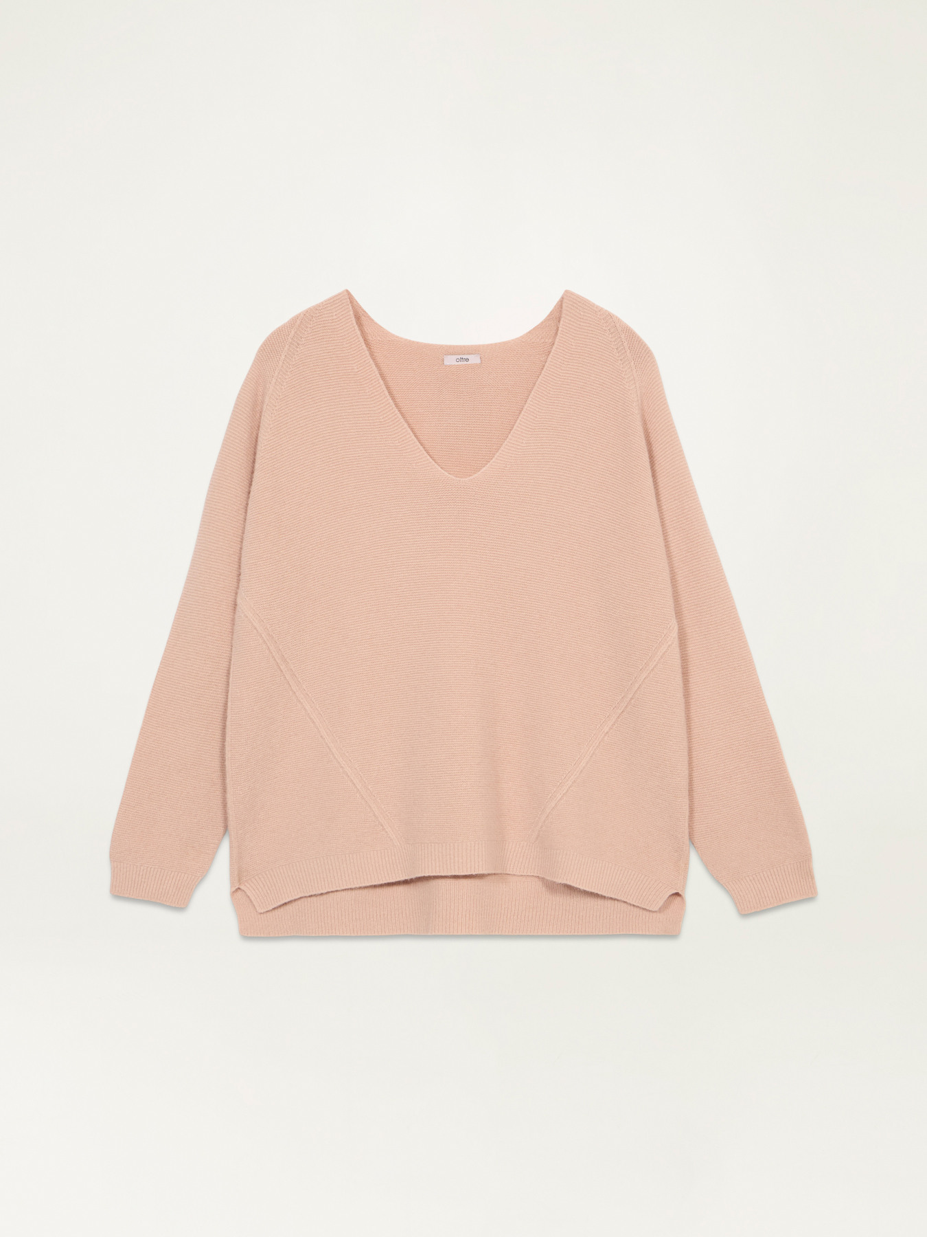 Oversize-Pullover mit V-Ausschnitt image number 3