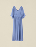 Vestito lungo in georgette con spacco image number 3