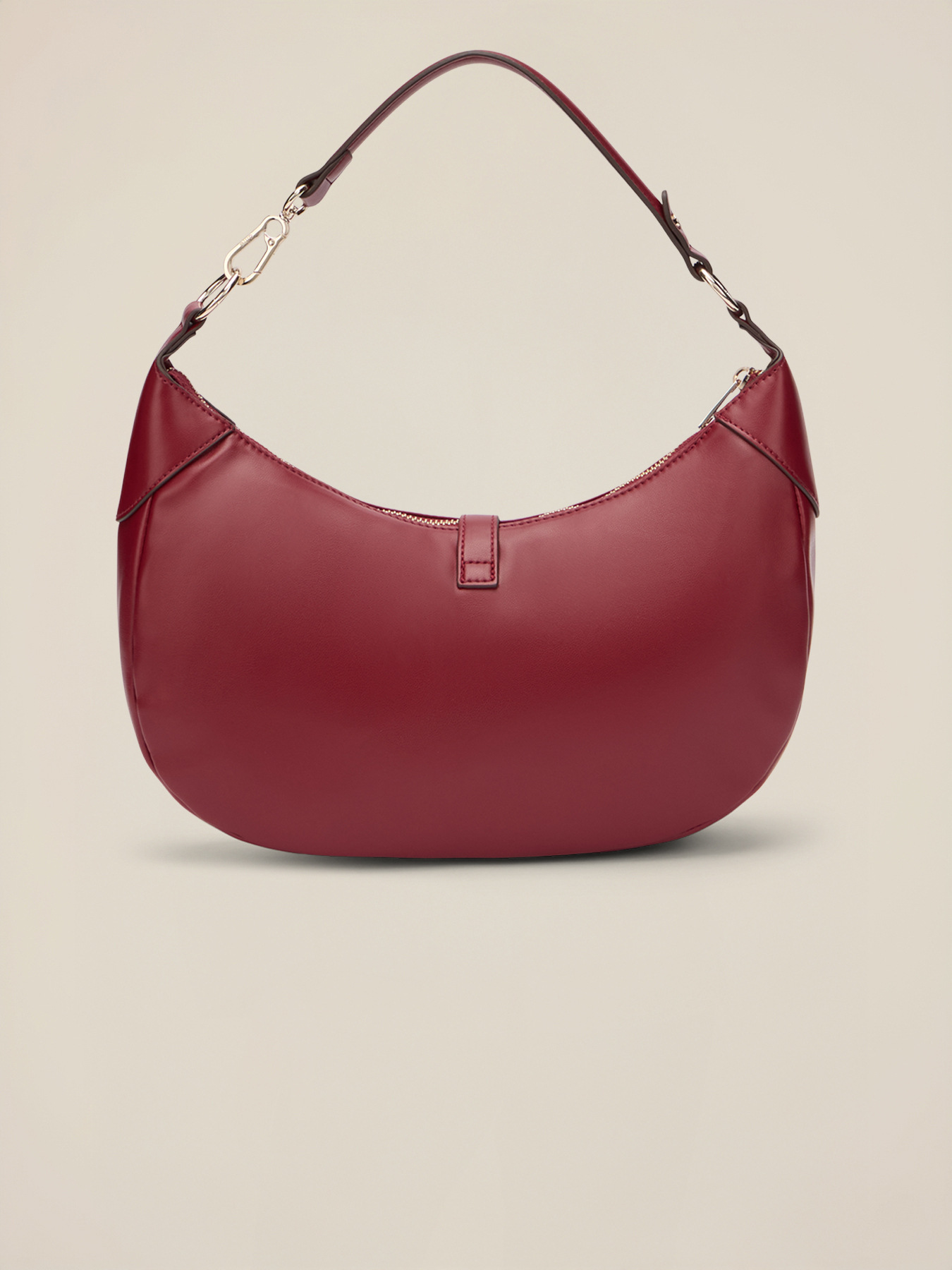 Shoulder bag with zip and metal charm image number 2