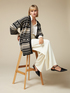 Maxi cardigan jacquard image number 0