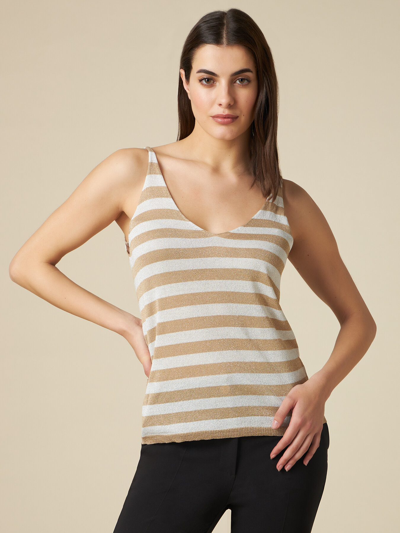 Top in maglia a righe image number 0