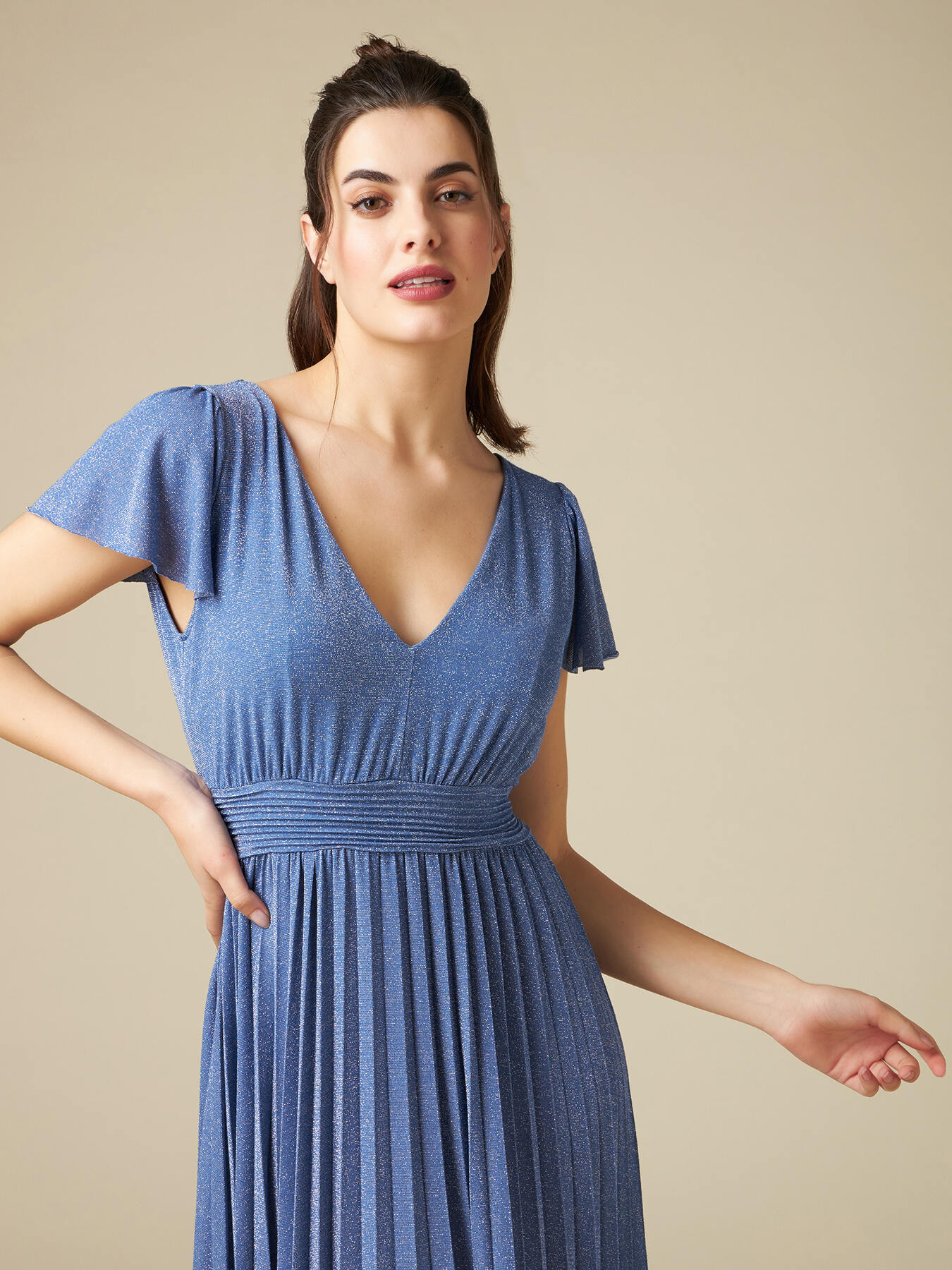 Vestito lungo lurex image number 2