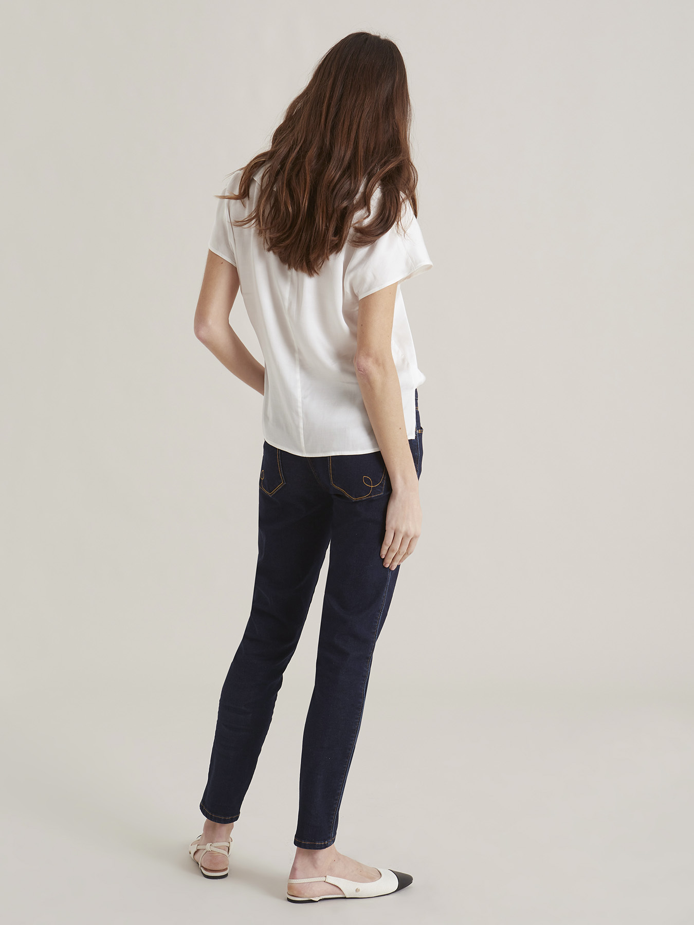 Vaqueros skinny Paris azul oscuro image number 1