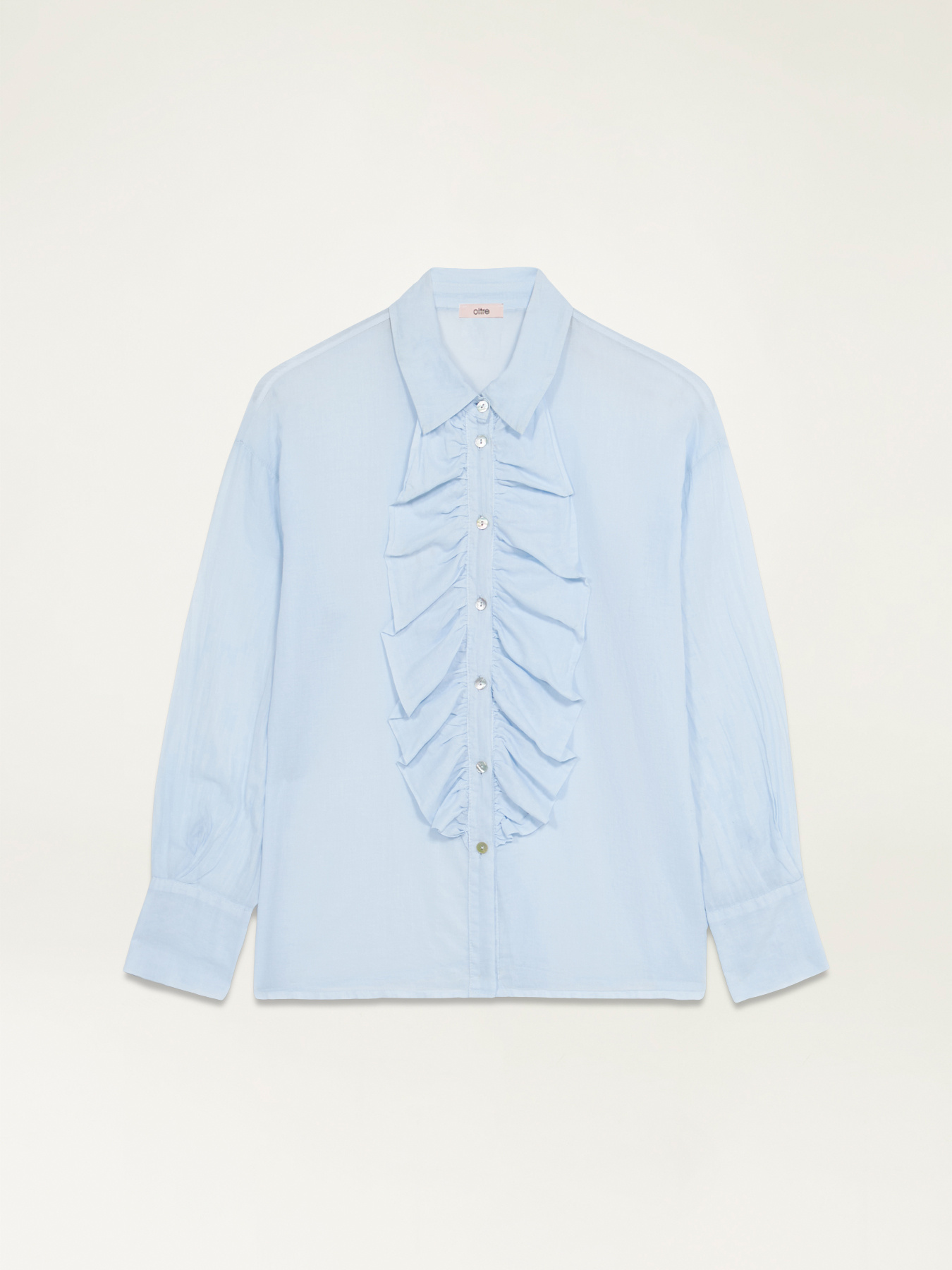 Camicia con rouches image number 3