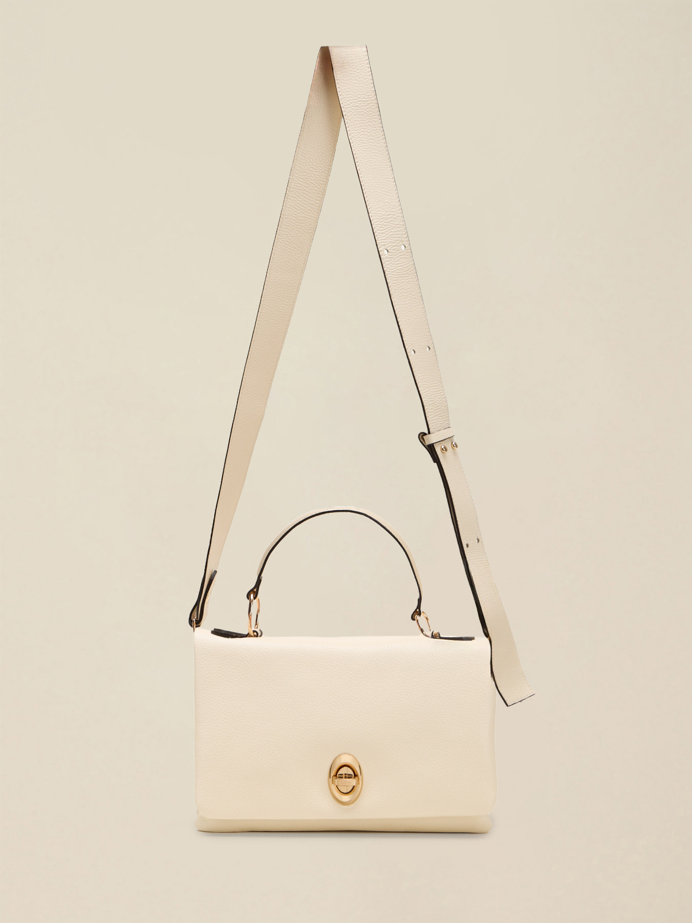 Sac bandouli&egrave;re en cuir v&eacute;ritable image number 1