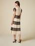 Dress with contrasting colour lace image number 1