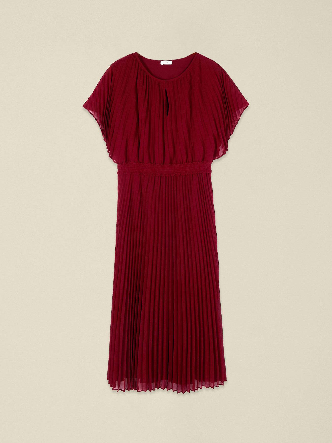 Robe midi en georgette pliss&eacute;e image number 3