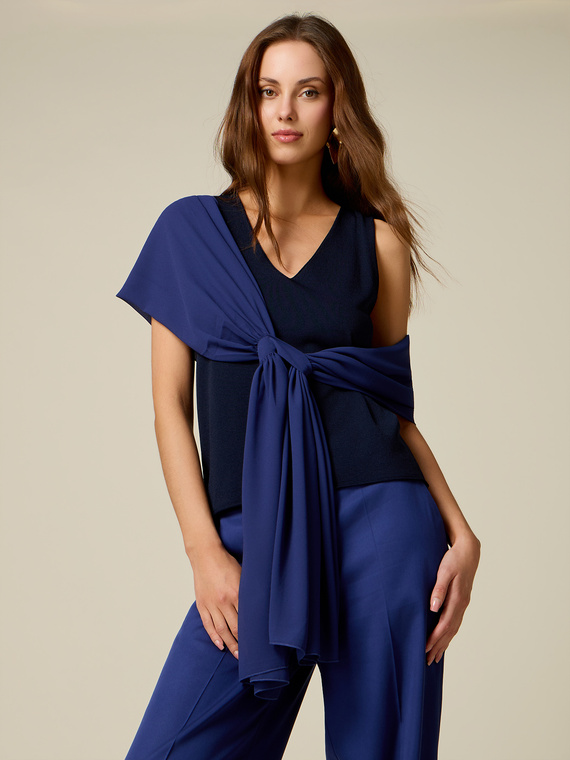 Stola in georgette con passante