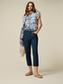 Cotton blend capri pants image number 0