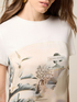 Tricou din două materiale cu imprimeu image number 2