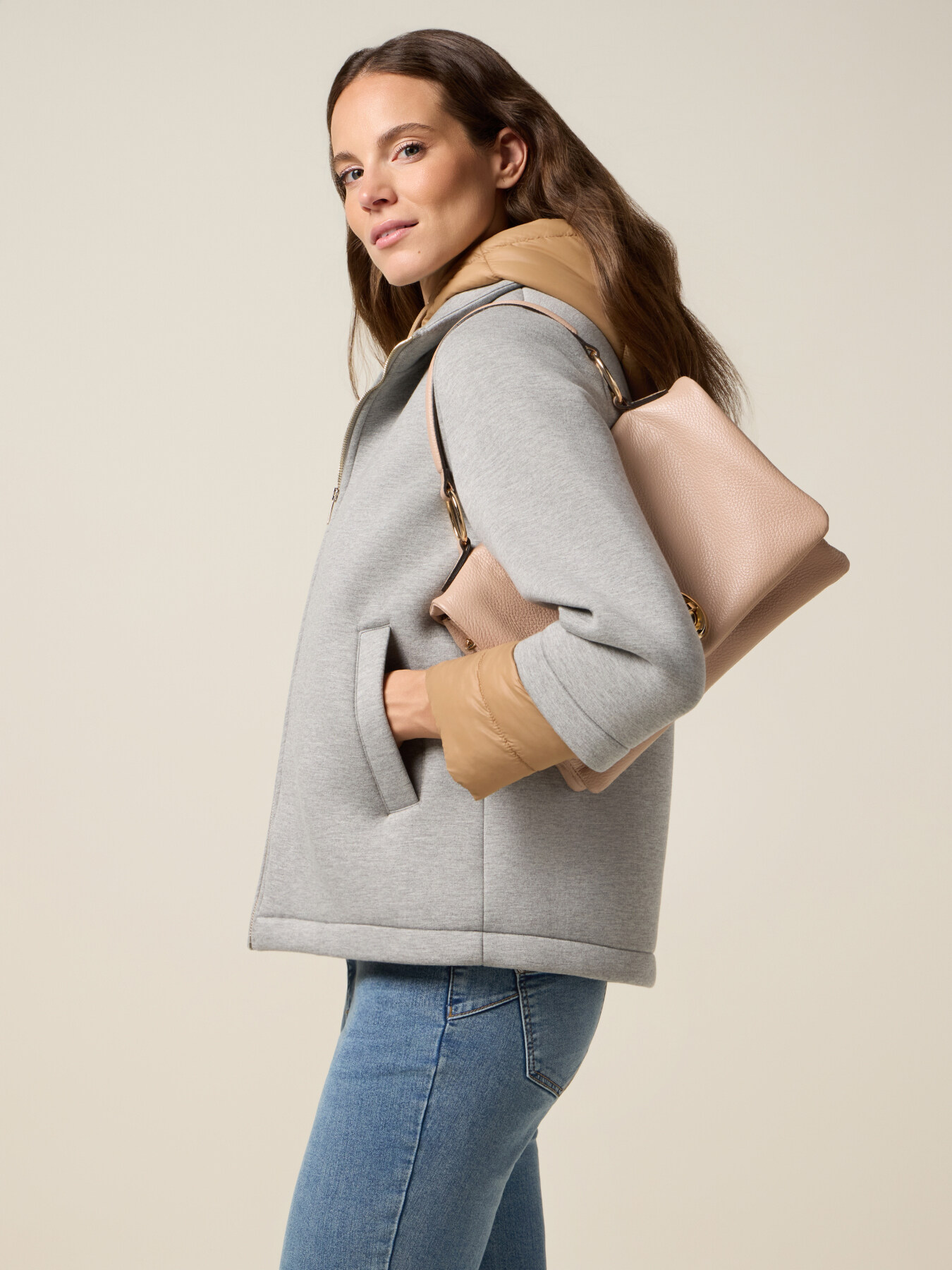 Blouson bimati&egrave;re combin&eacute; image number 3