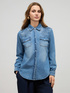 Chemise en denim d&eacute;lav&eacute; image number 0