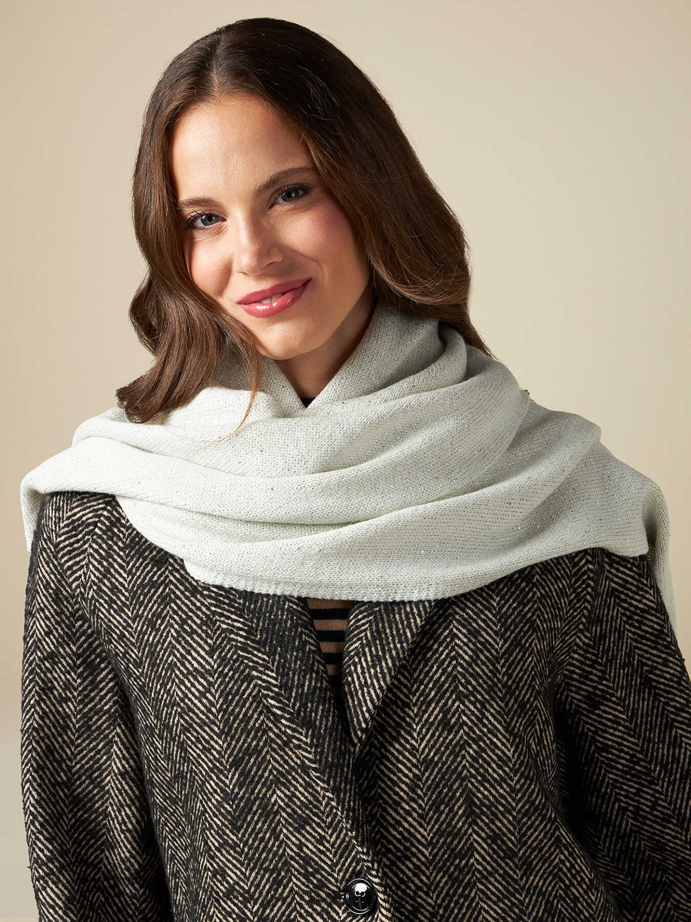 &Eacute;charpe lurex avec micro-paillettes image number 0