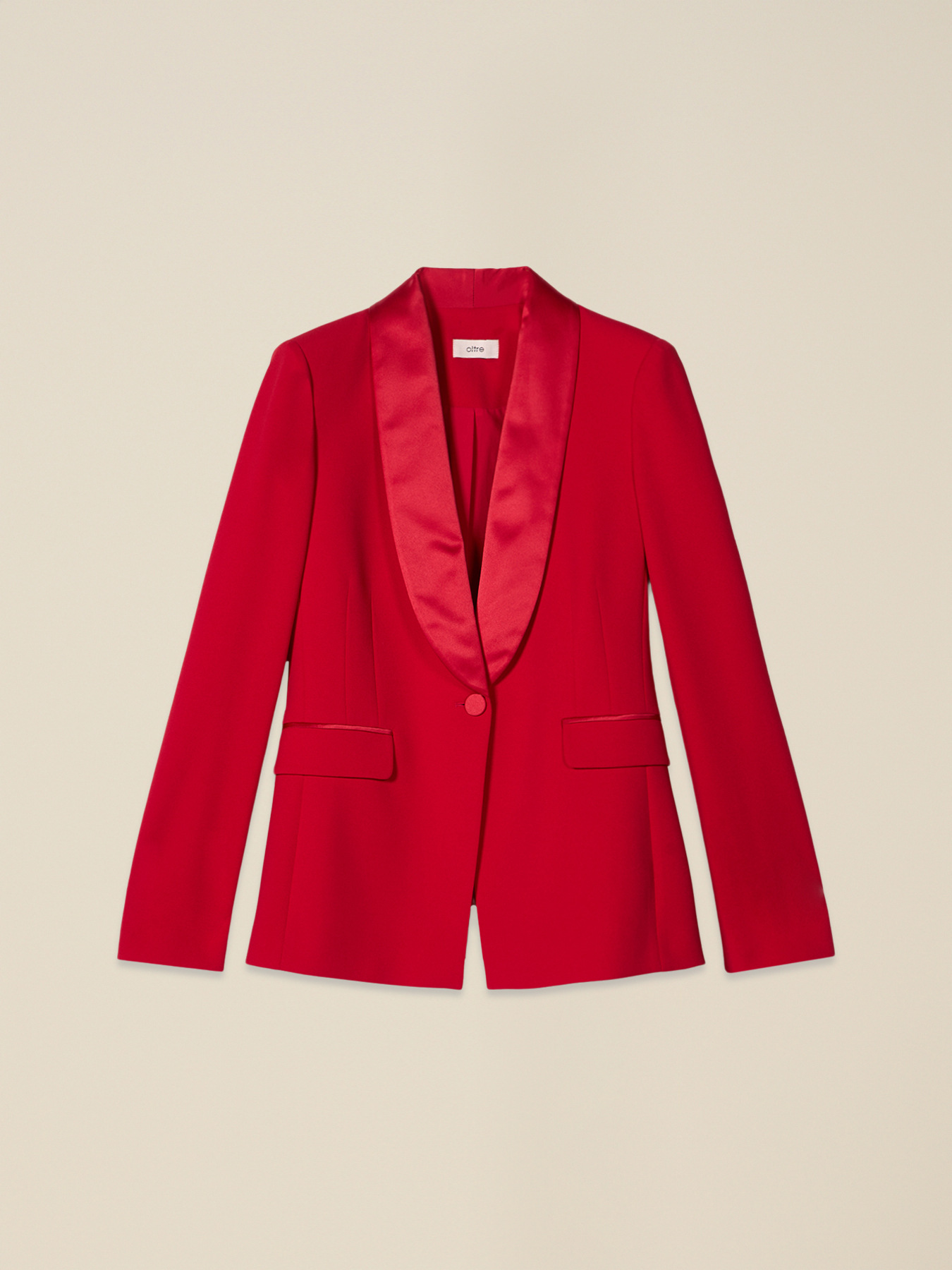 Crepe fabric blazer image number 3