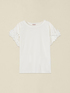 T-shirt with floral lace appliqu&eacute;s image number 3
