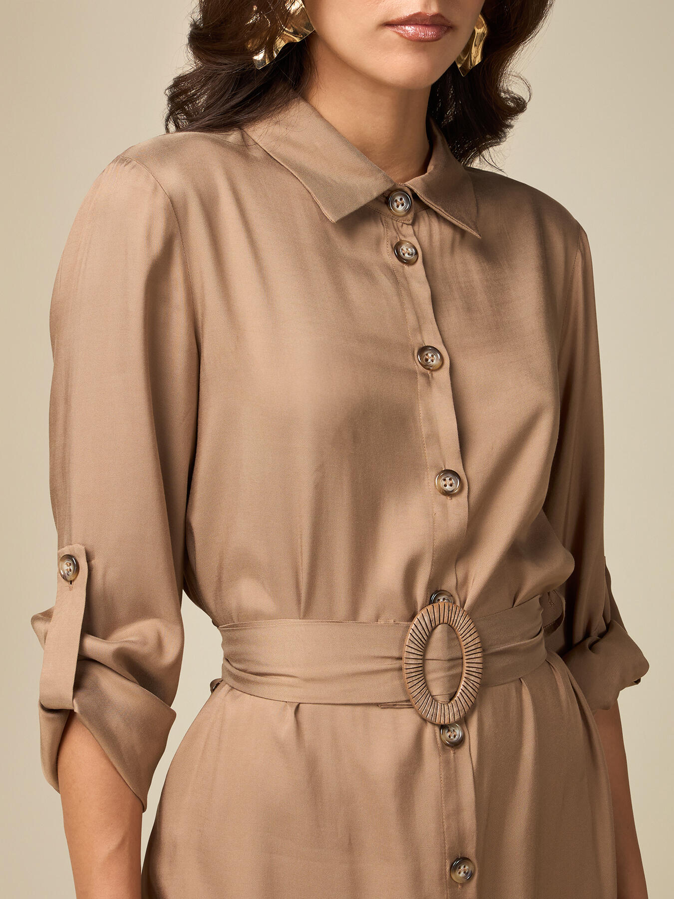 Viscose chemisier dress image number 2