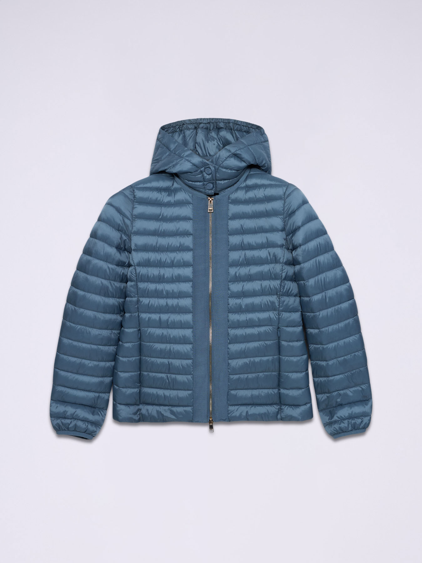 Lightweight down jacket with detachable hood image number 3