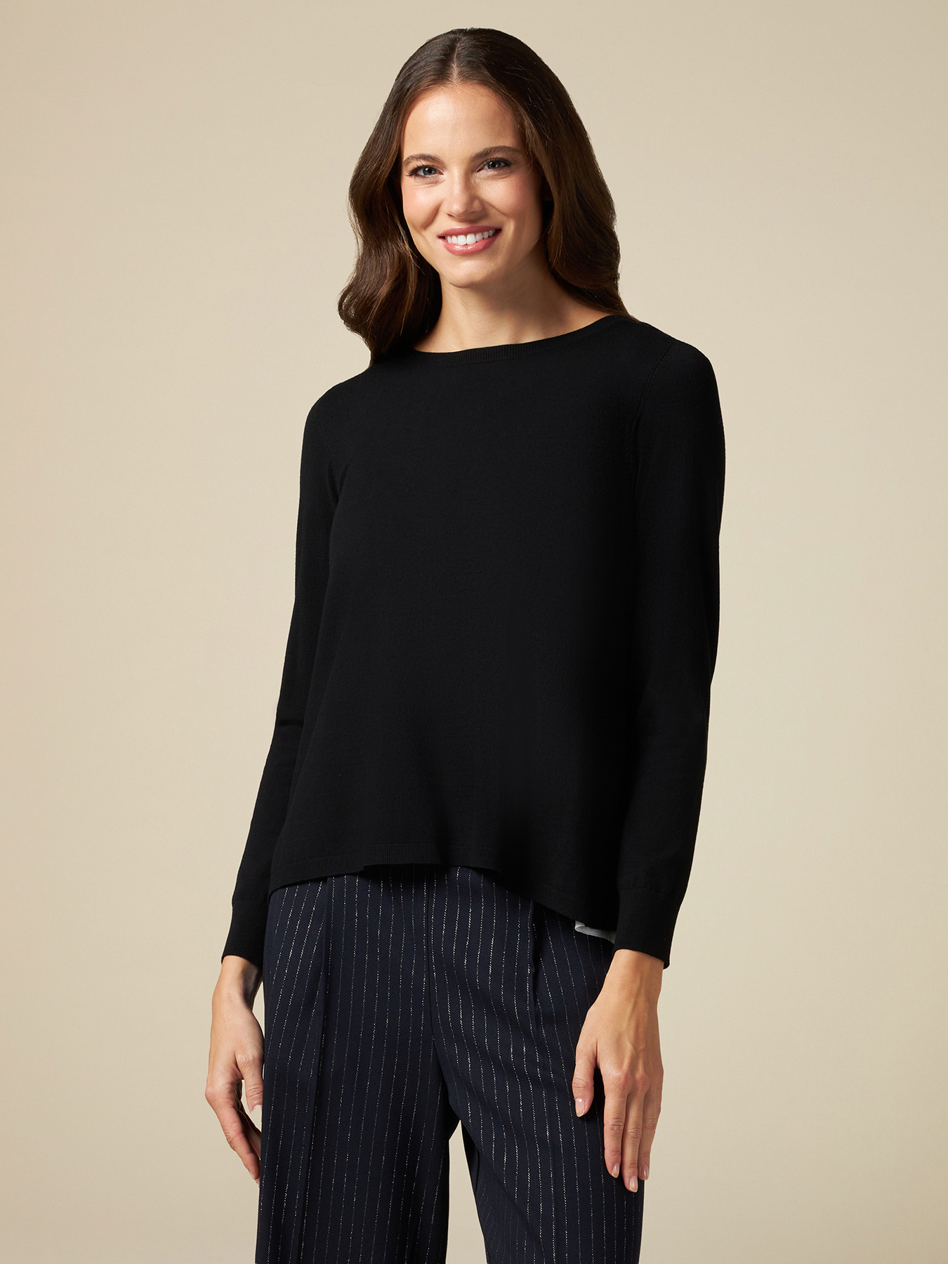 Pullover mit &Uuml;berlappungsoptik image number 0