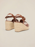 Sandali platform con zeppa in corda image number 3
