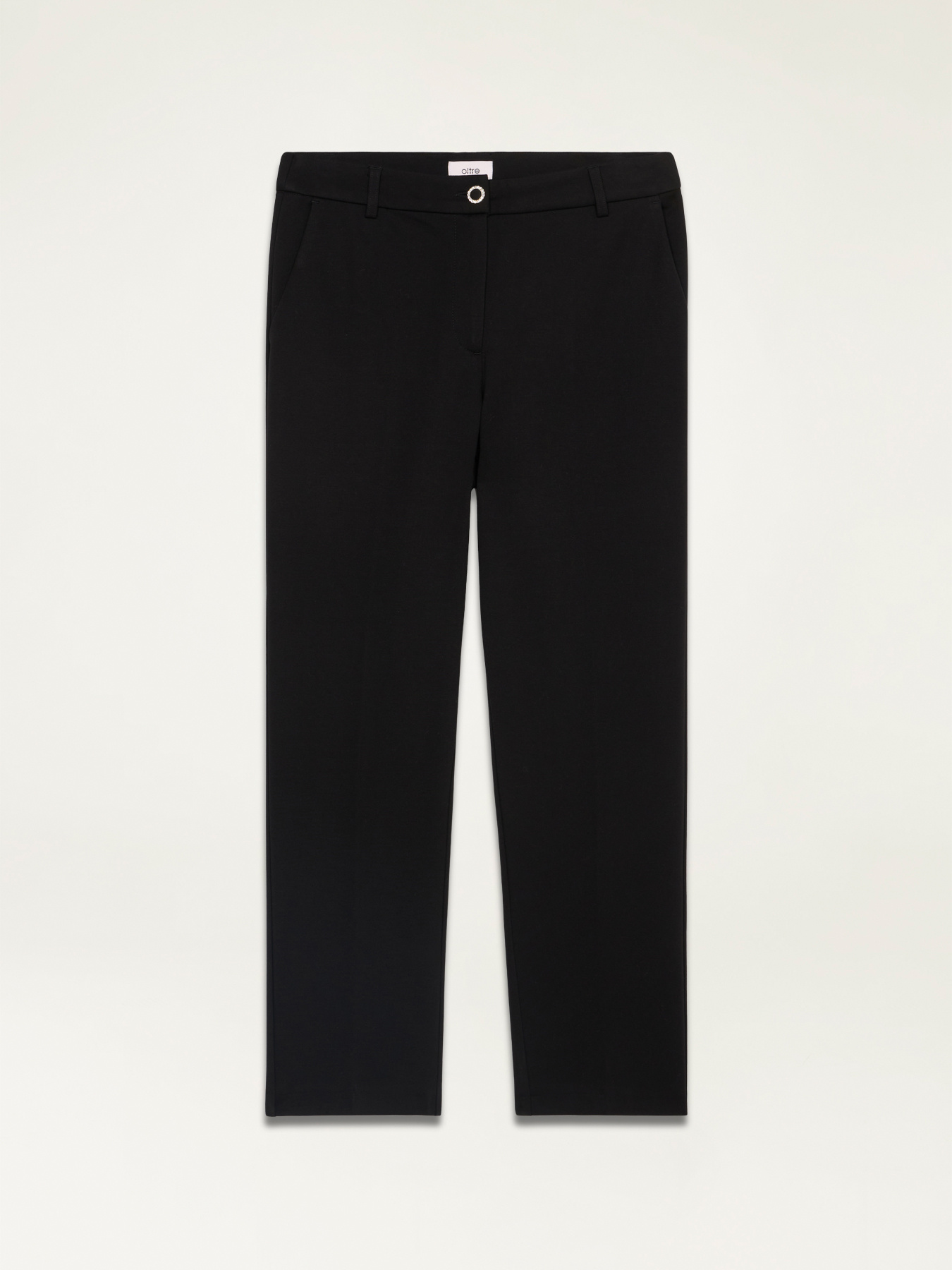 Pantal&oacute;n pitillo de punto milano image number 4