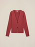 V-neck cardigan in viscose blend image number 3