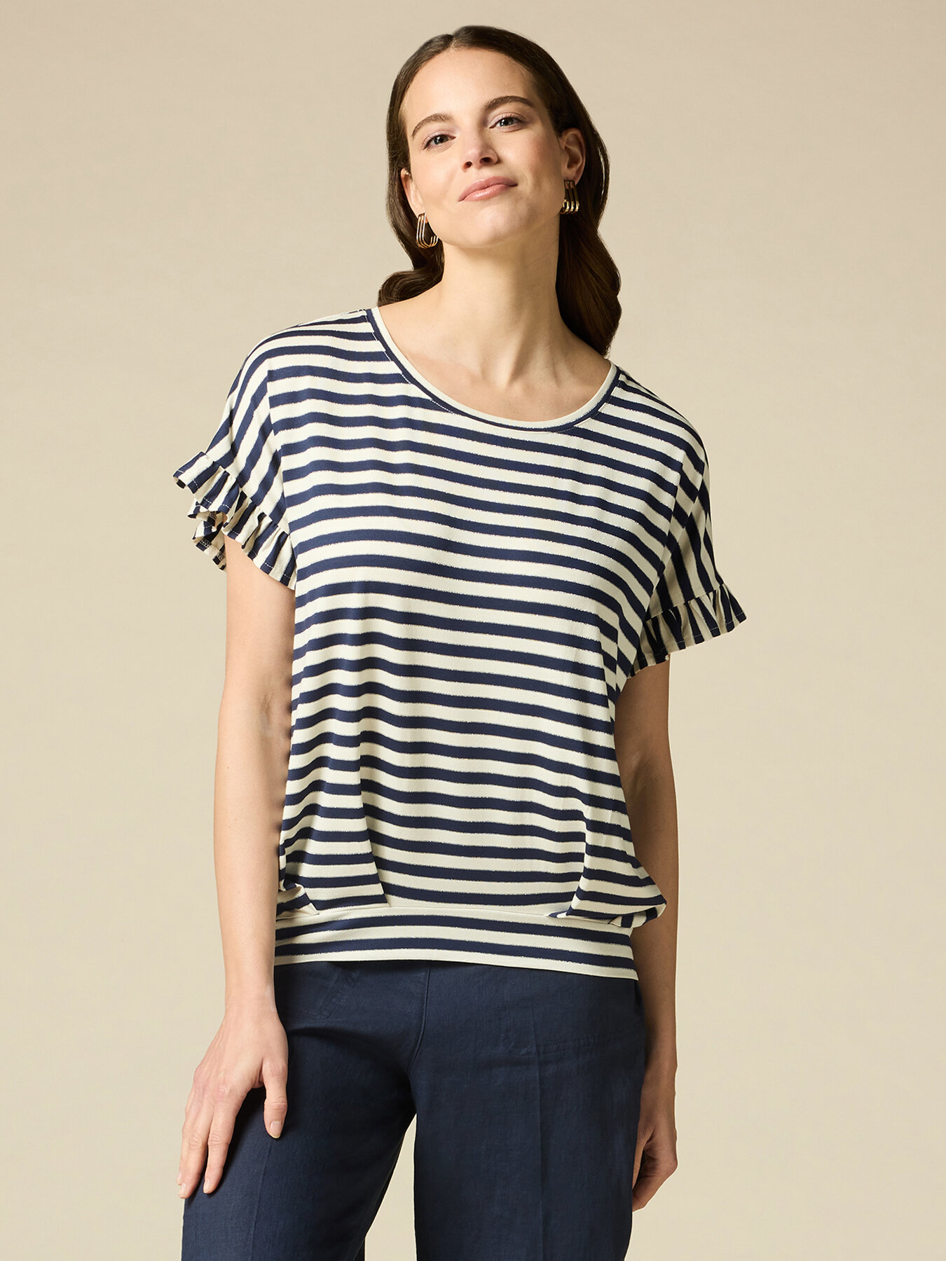 T-shirt a righe image number 0