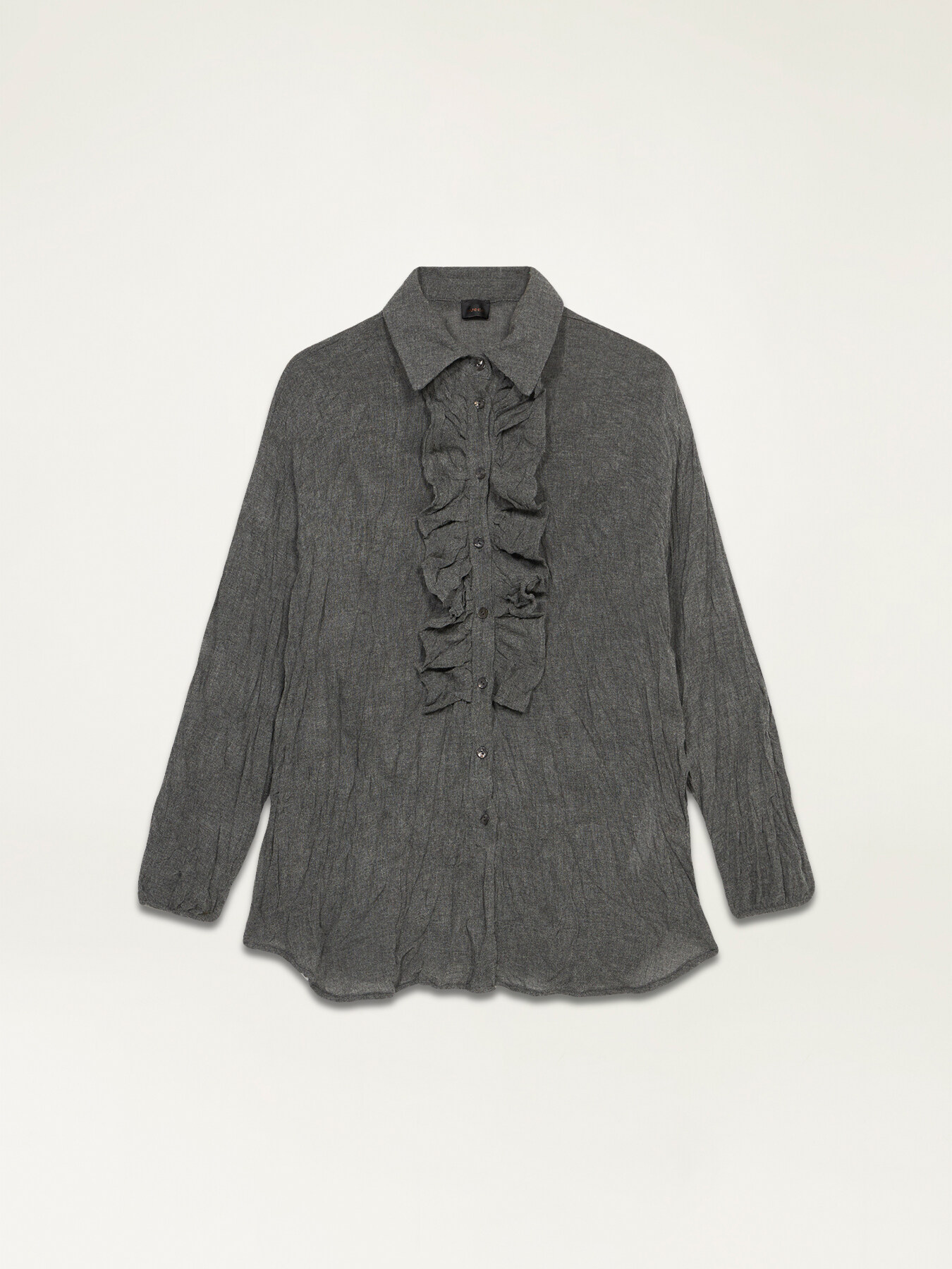 Camicia stropicciata in garza misto lana image number 4