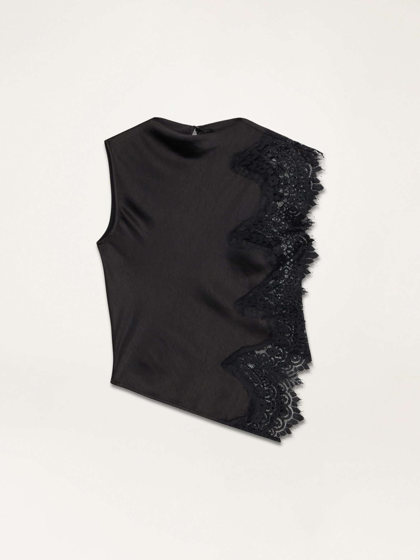 Satin and lace top image number 3