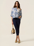 Pantaloni cropped misto cotone image number 0