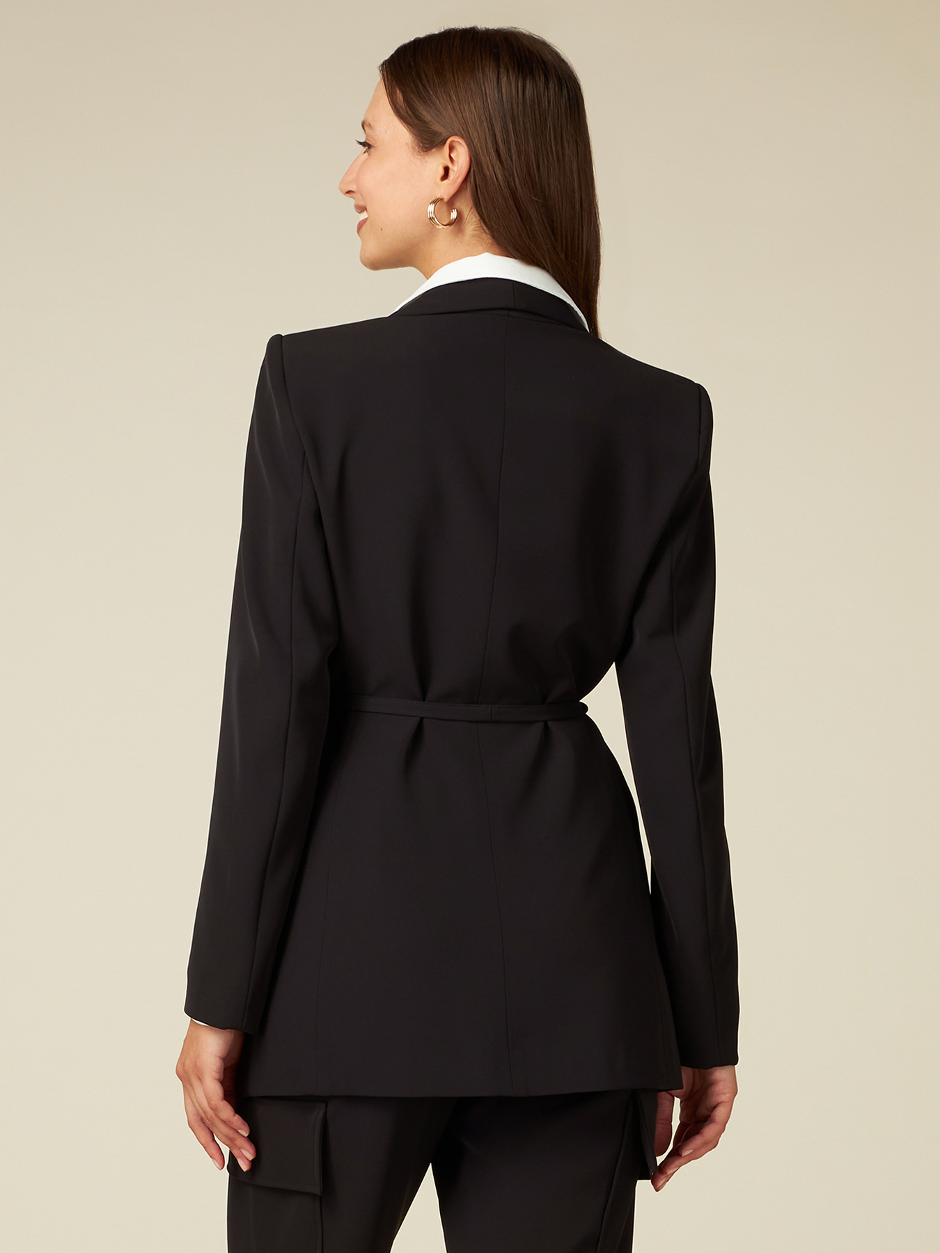 Blazer monopetto con cintura image number 1