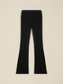 Flare pants in cr&ecirc;pe fabric image number 4