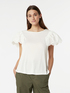 T-shirt con maniche in sangallo image number 0