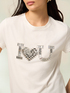 Camiseta de punto jersey con aplicaci&oacute;n de joya image number 2