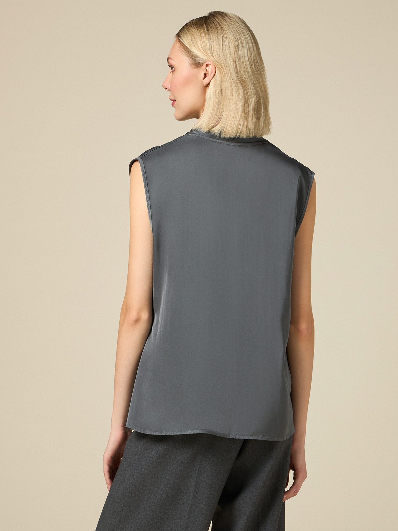 Top in raso di viscosa image number 1