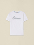 T-shirt con ricamo lettering image number 3