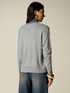 Lurex wool-blend knit top with lace image number 1