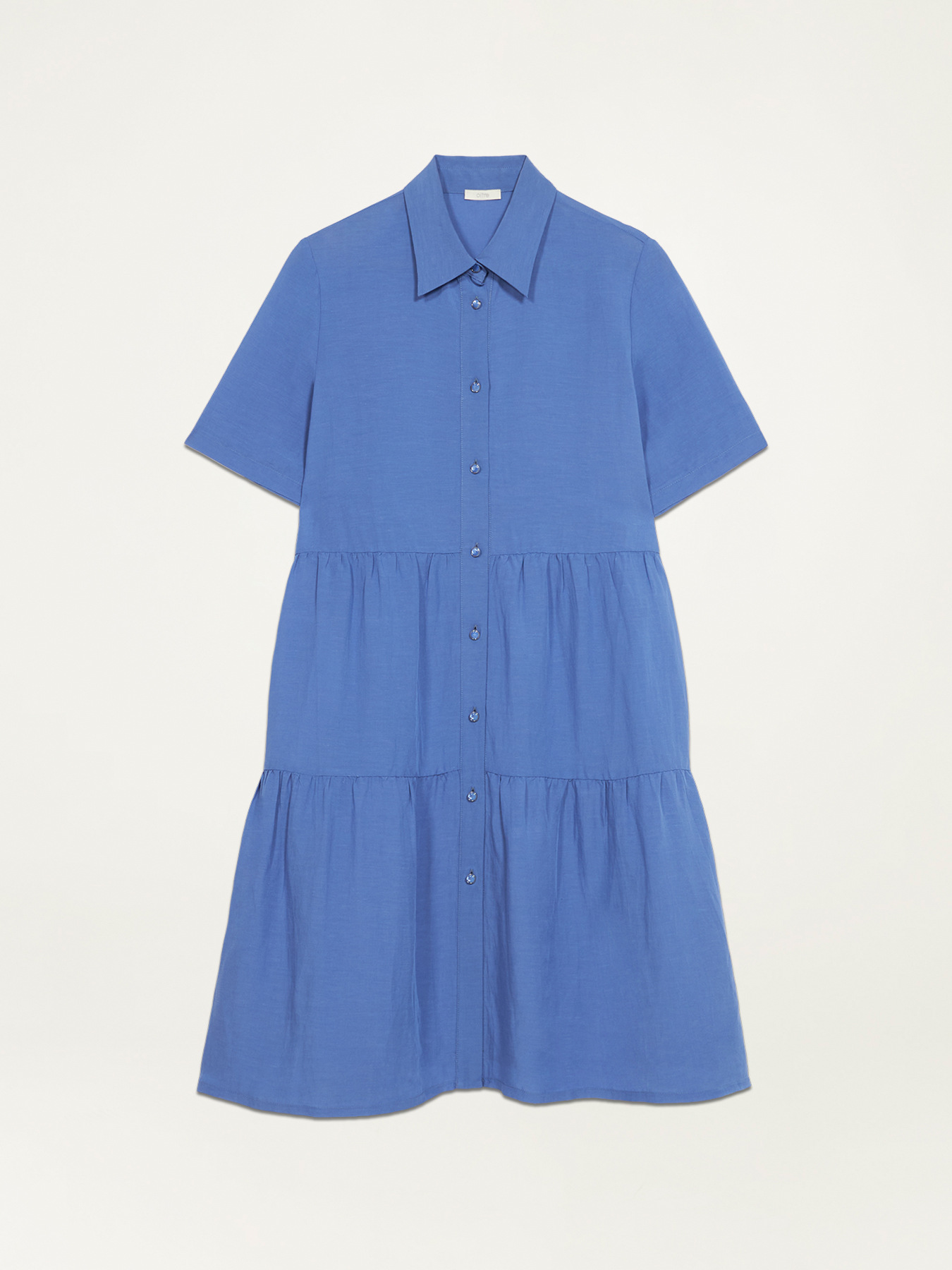 Linen blend chemisier dress image number 4