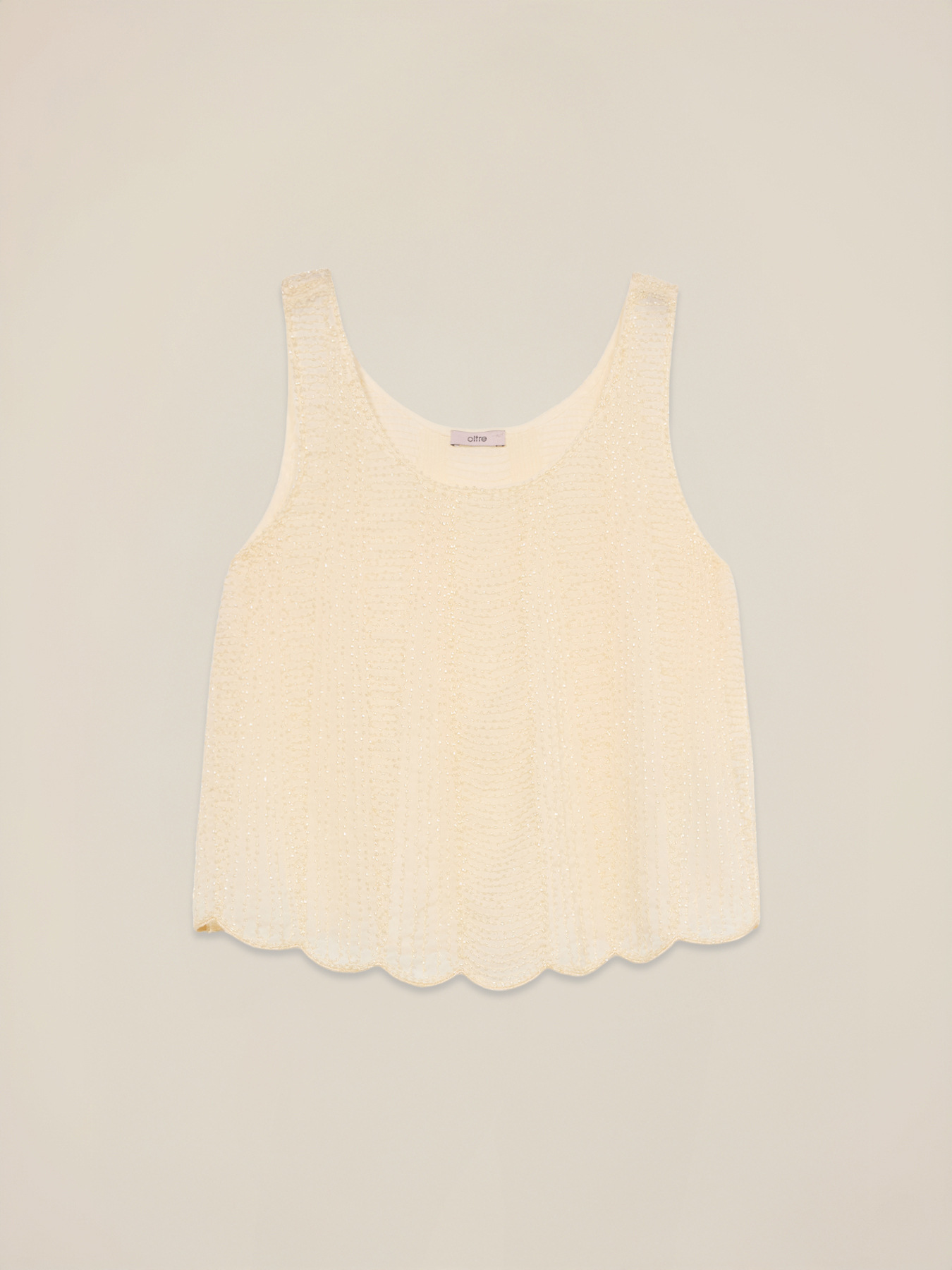 Top with beaded embroidery image number 3