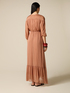 Long dress in silk blend voile image number 2