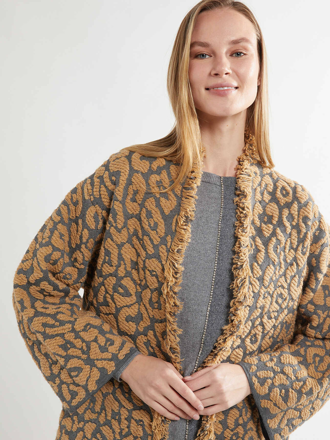 Veste en tricot jacquard image number 2
