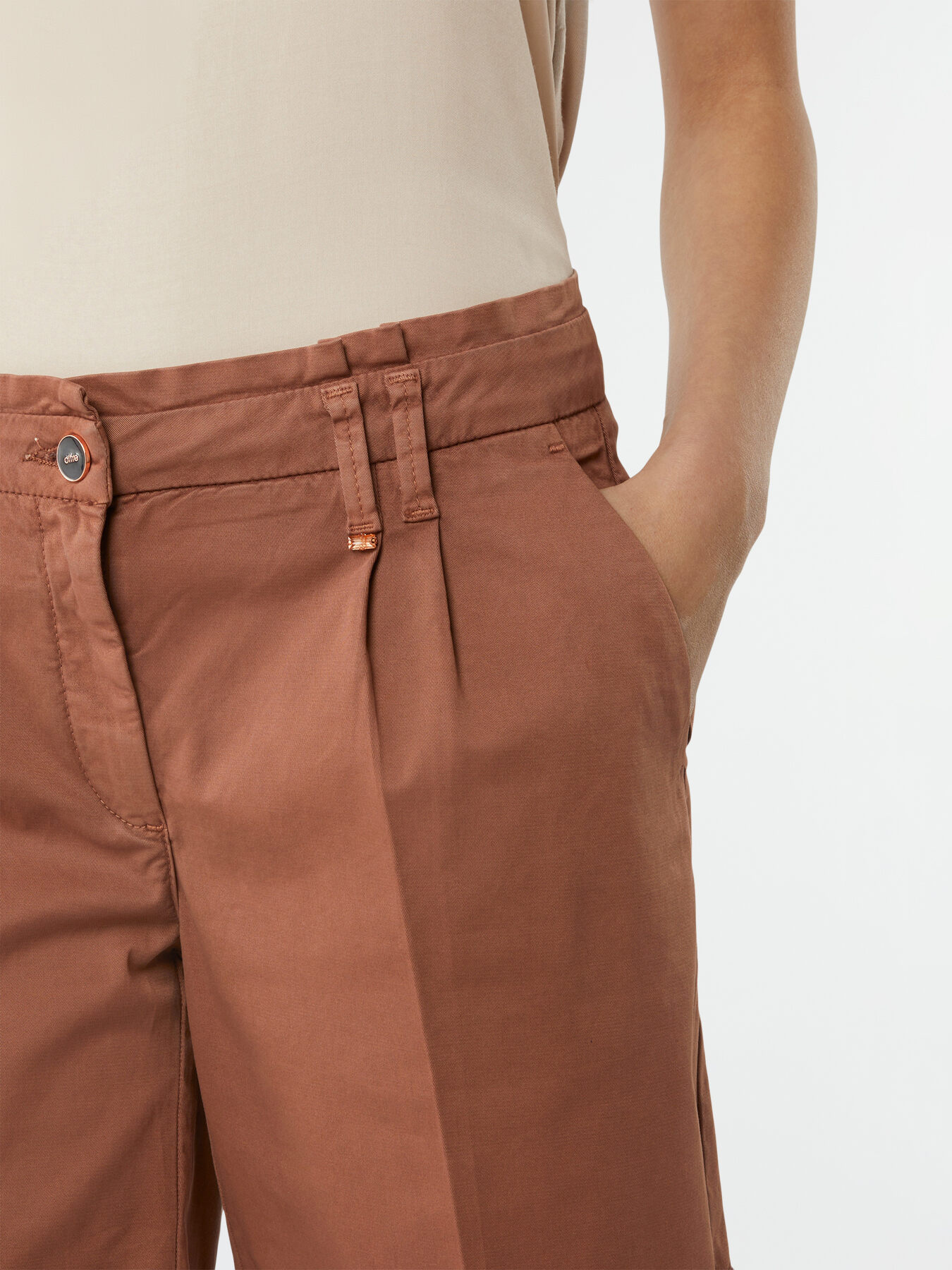 Shorts in drill di cotone image number 2