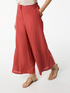 Pantaloni cropped misto lino image number 2