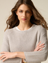 Lurex knit sweater image number 2