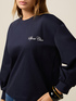 Sudadera con cuello redondo y bordado de letras image number 2