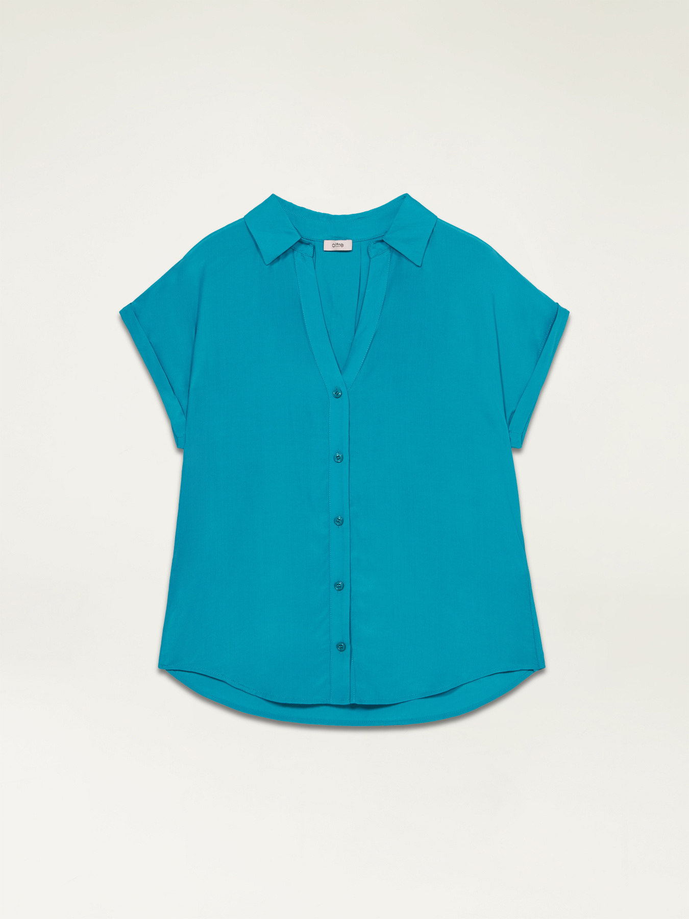 Camicia maniche corte in viscosa image number 3