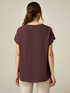 Oversize-T-Shirt aus zwei Materialien image number 1