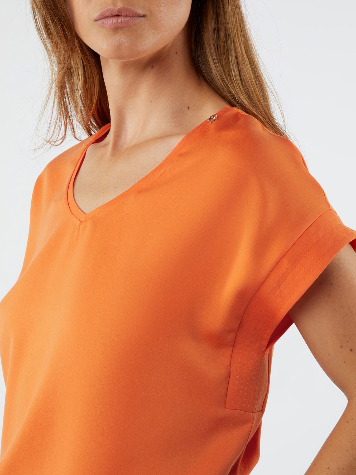 Blouse bi-mati&egrave;re image number 2