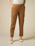 Pantalones cargo en mezcla de lino image number 3