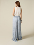 Palazzo-Hose aus Satin in Denim-Optik image number 1